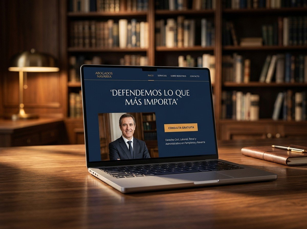 Concepto de web para Despacho de abogados