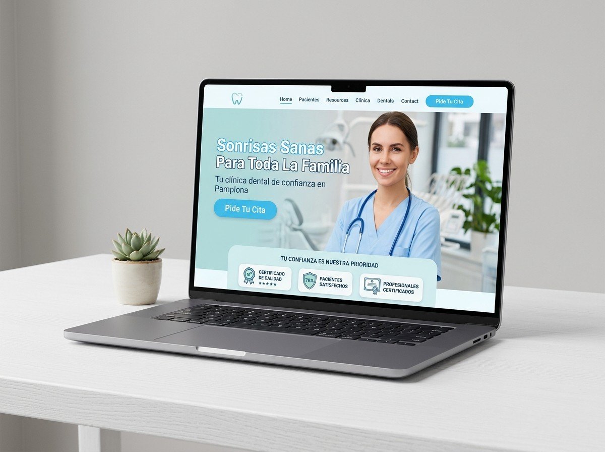 Concepto de web para Clínica dental