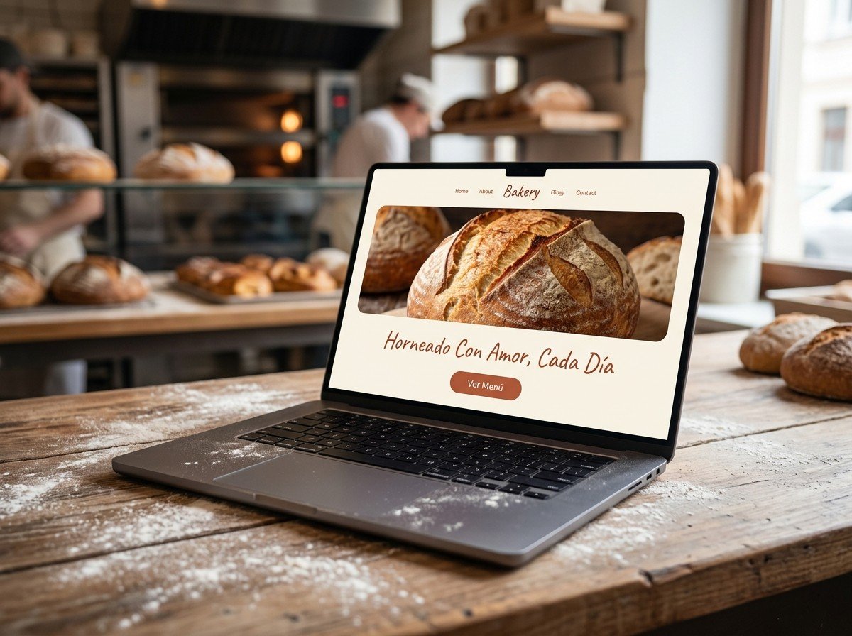 Concepto de web para Panadería